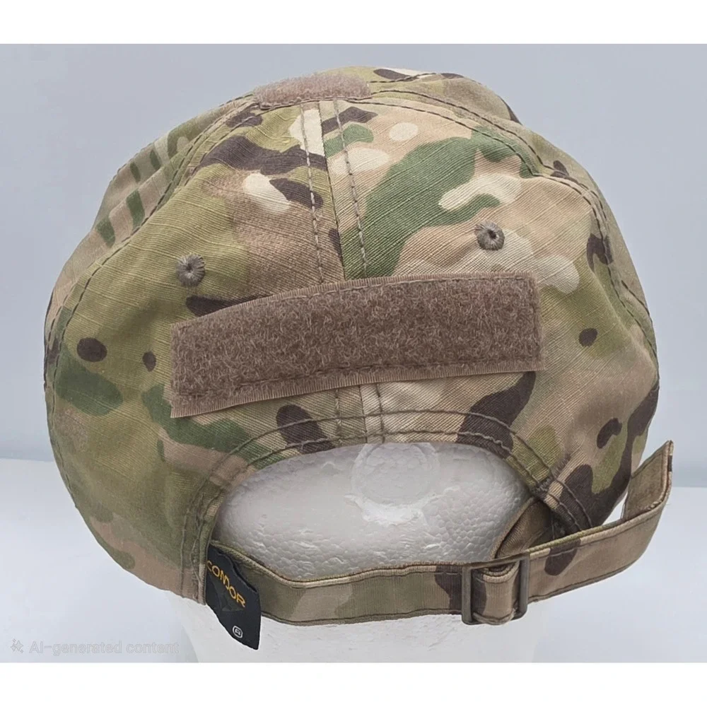Condor Tactical Operator Cap Multicam Flag Patch Ripstop Strapback Hat